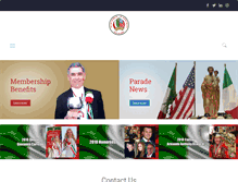 Tablet Screenshot of italianamericansociety.org